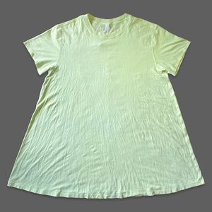 Lululemon All Yours Neon Green T-Shirt Dress Size 10
